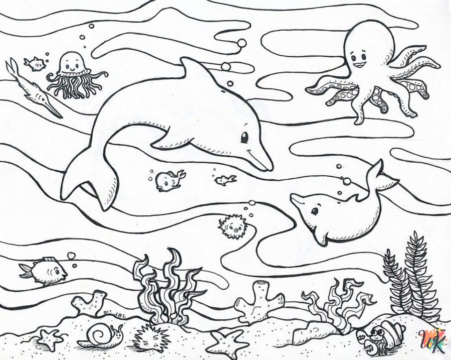 Dibujos para Colorear Delfines 88