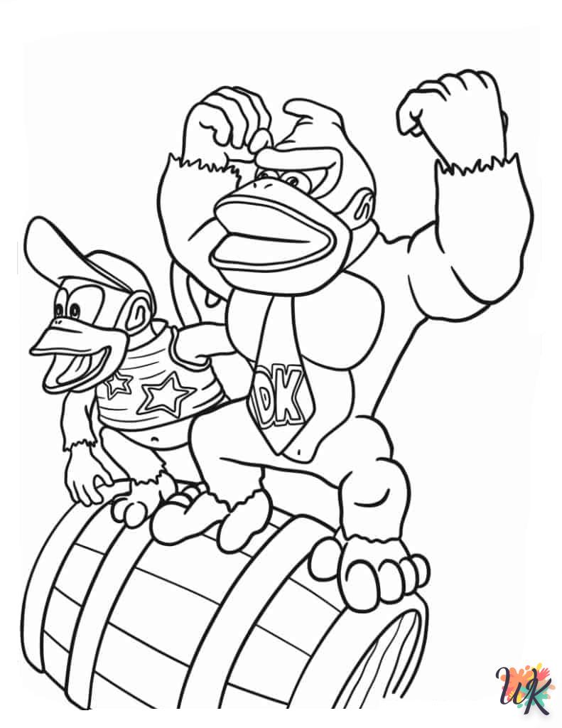 Dibujos para Colorear Donkey Kong 1