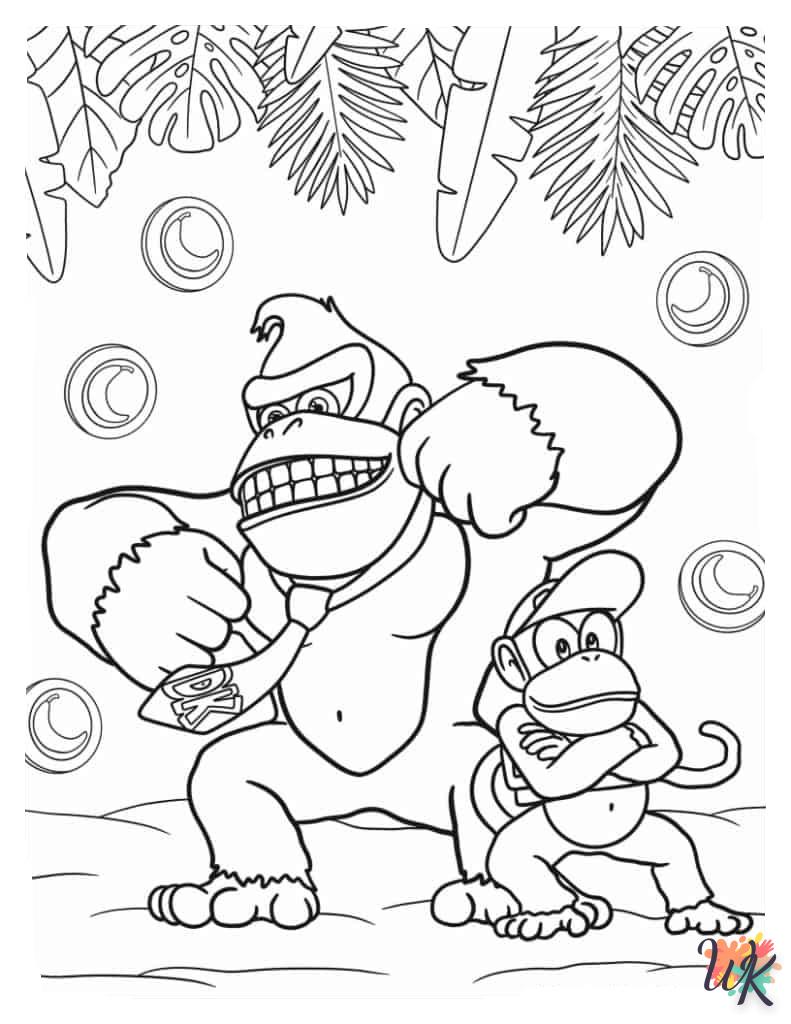 Dibujos para Colorear Donkey Kong 12