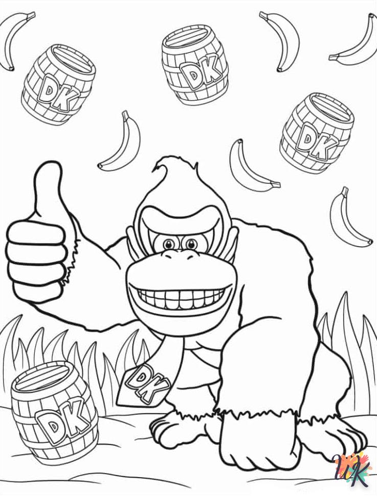 Dibujos Para Colorear Donkey Kong | Descargar Colorear Grati