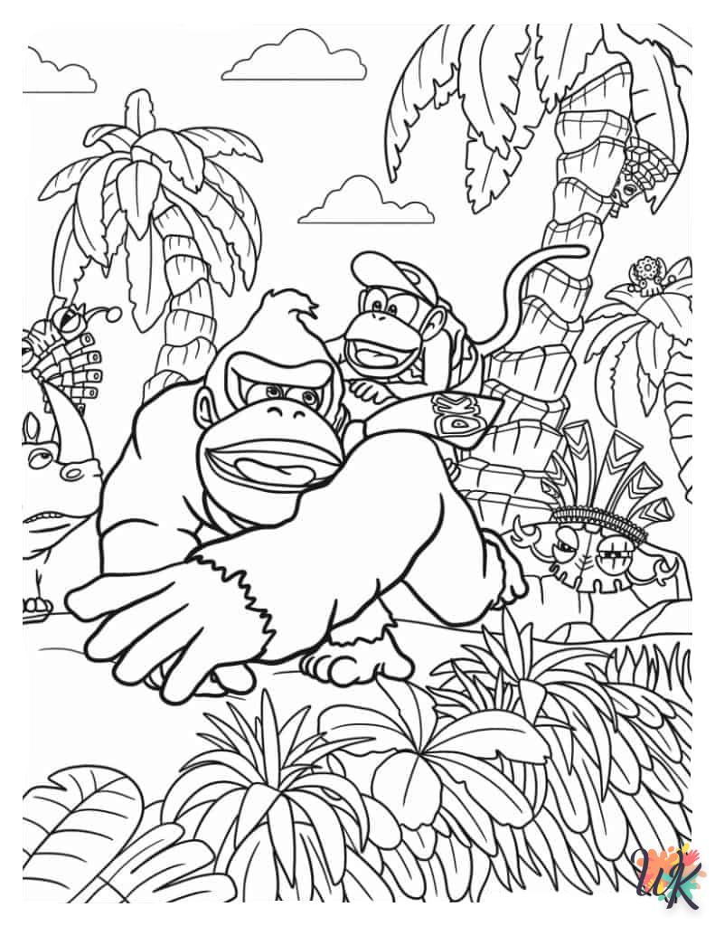 Dibujos para Colorear Donkey Kong 4
