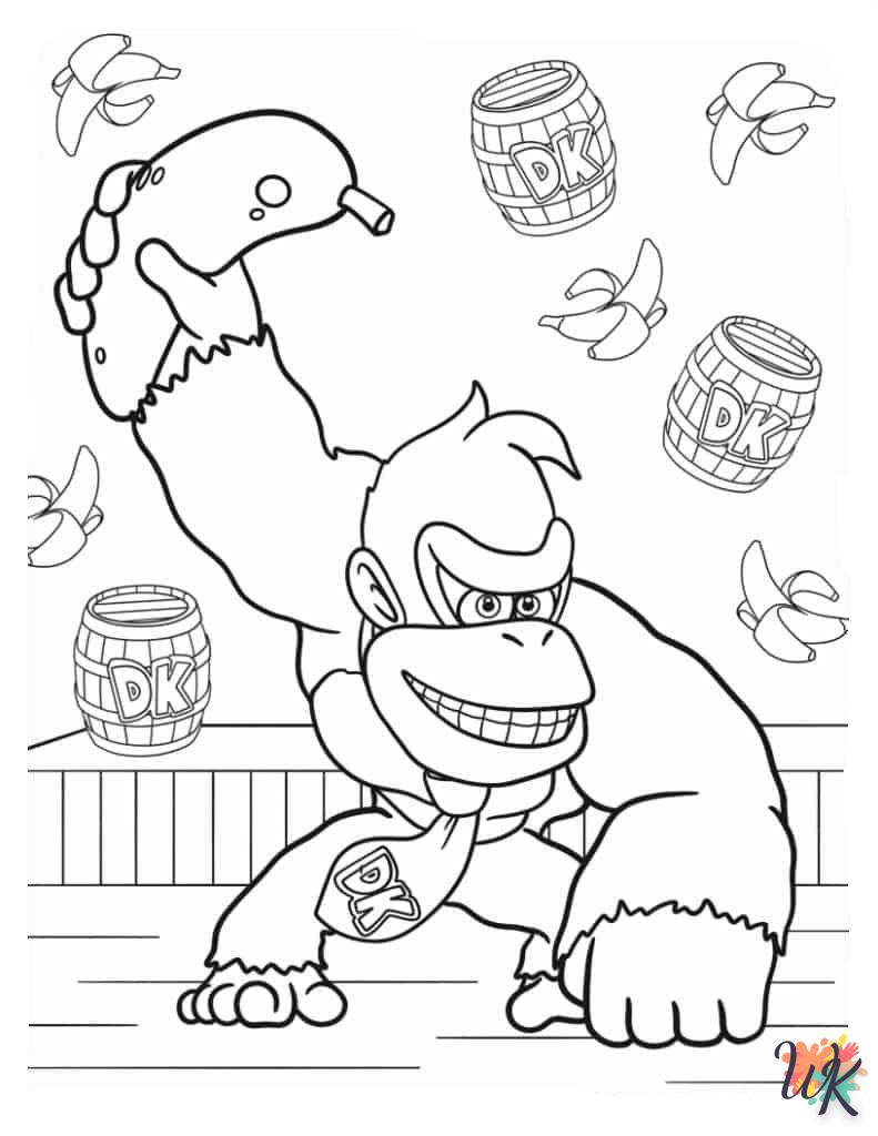 Dibujos para Colorear Donkey Kong 8