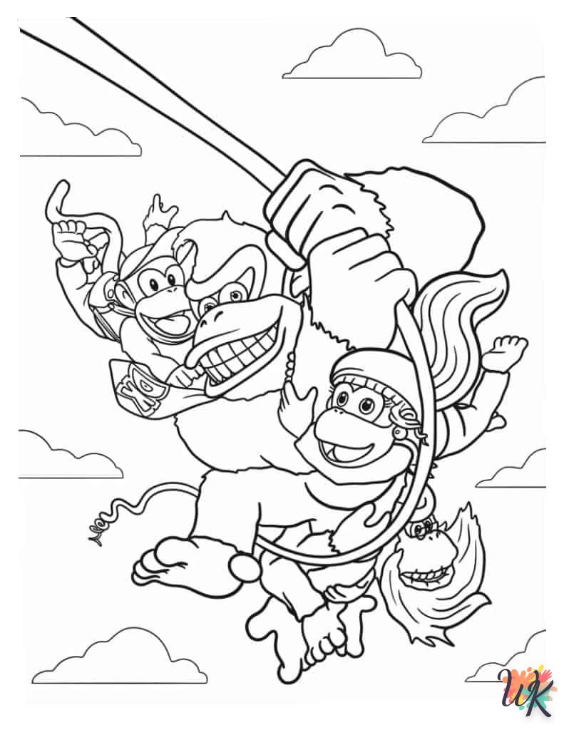 Dibujos para Colorear Donkey Kong 9