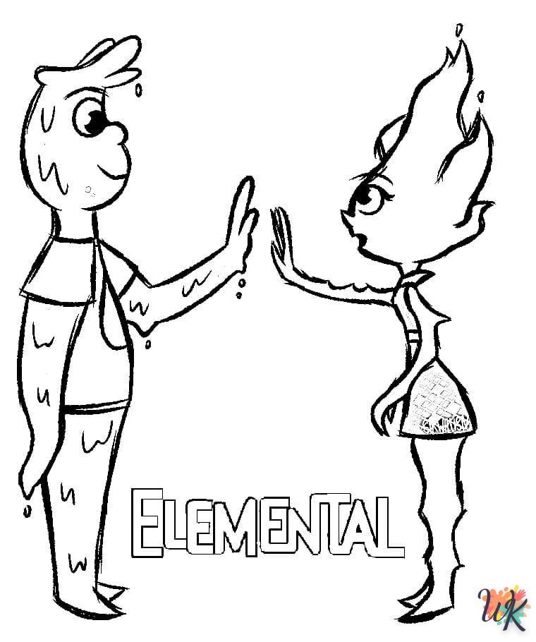 Dibujos para Colorear Elemental 33