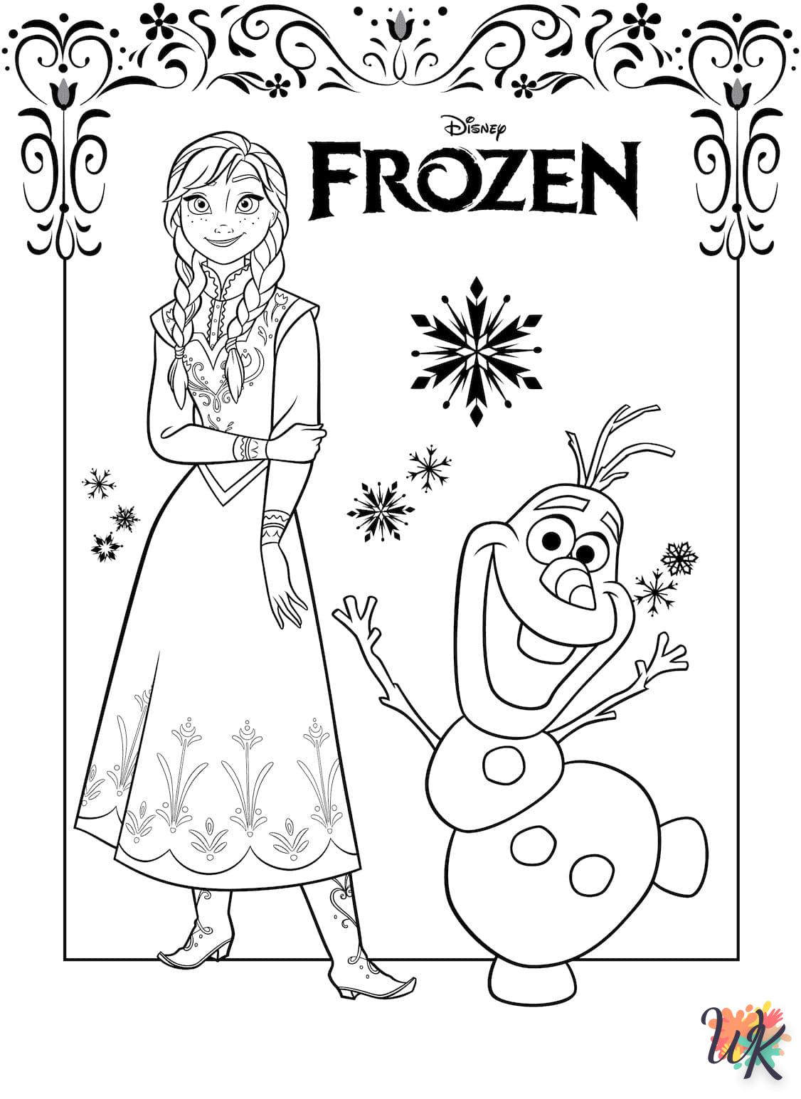 Dibujos para Colorear Frozen 10