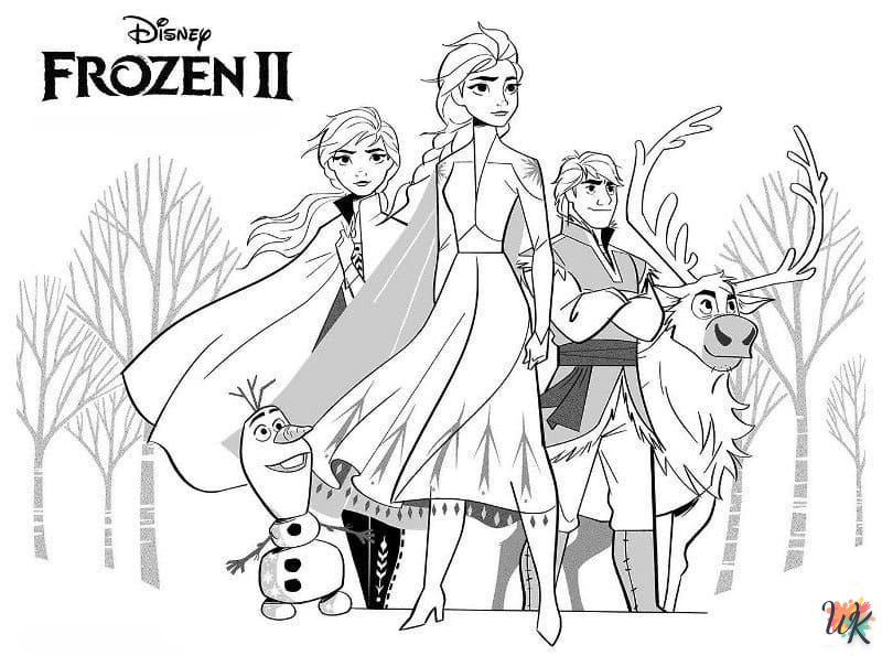 Dibujos para Colorear Frozen 34