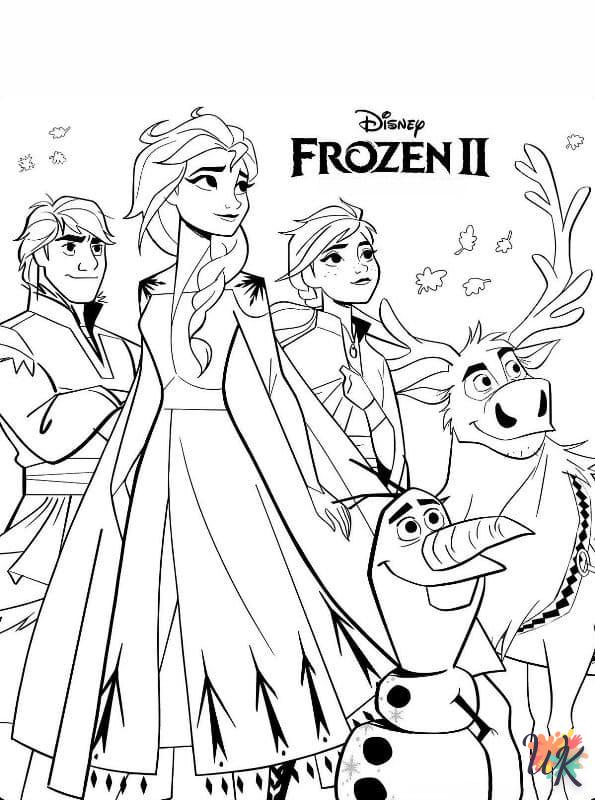 Dibujos para Colorear Frozen 46