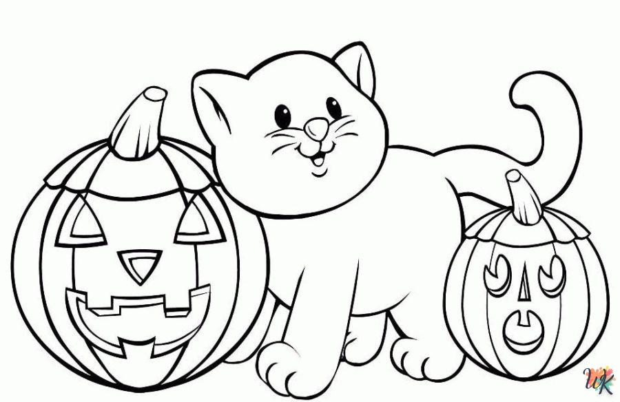 Dibujos para Colorear Gatos 104