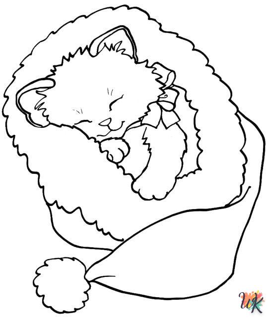 Dibujos para Colorear Gatos 11