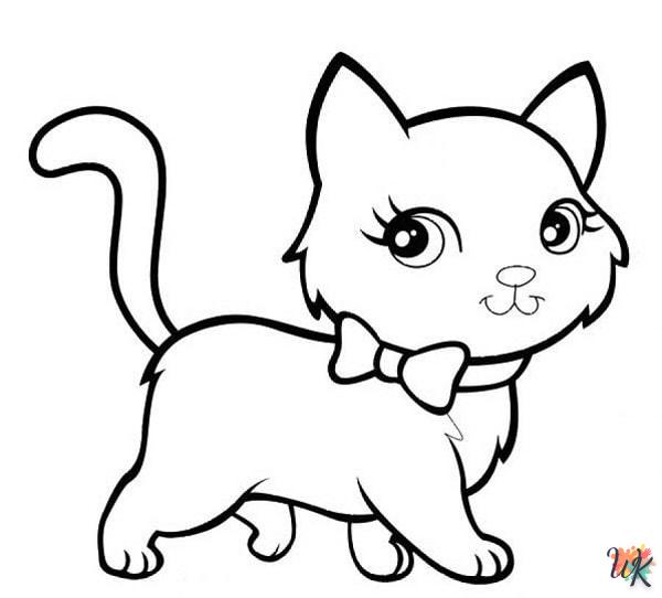 Dibujos para Colorear Gatos 30