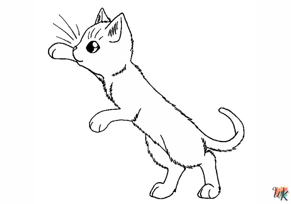 Dibujos para Colorear Gatos 48