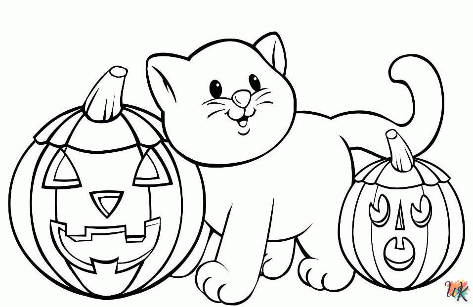 Dibujos para Colorear Gatos 56
