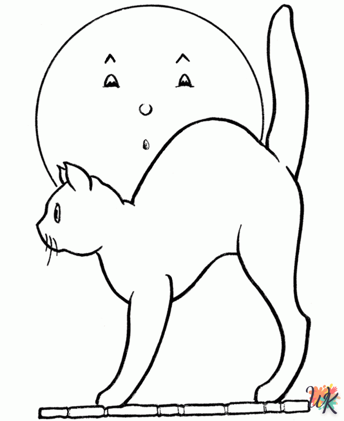 Dibujos para Colorear Gatos 57