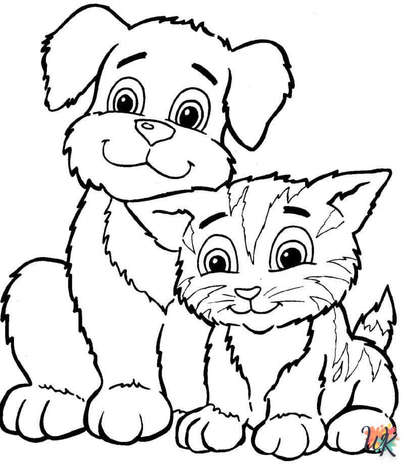 Dibujos para Colorear Gatos 89