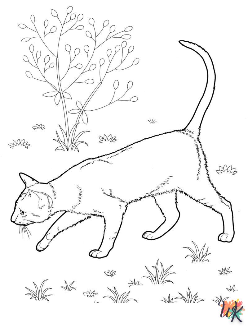 Dibujos para Colorear Gatos 95