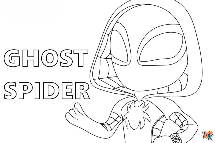 Dibujos para Colorear Ghost Spider 7
