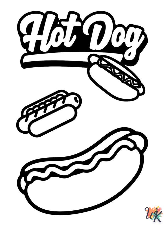 Dibujos para Colorear Hot Dog 10
