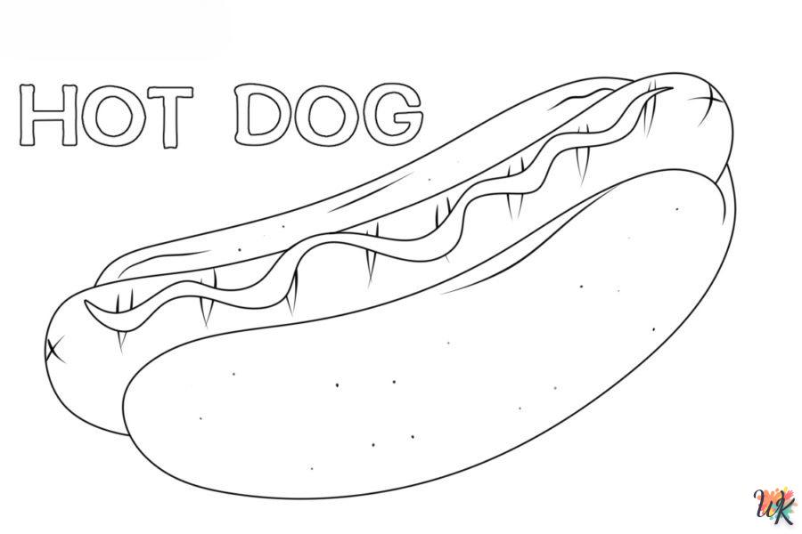 Dibujos para Colorear Hot Dog 103