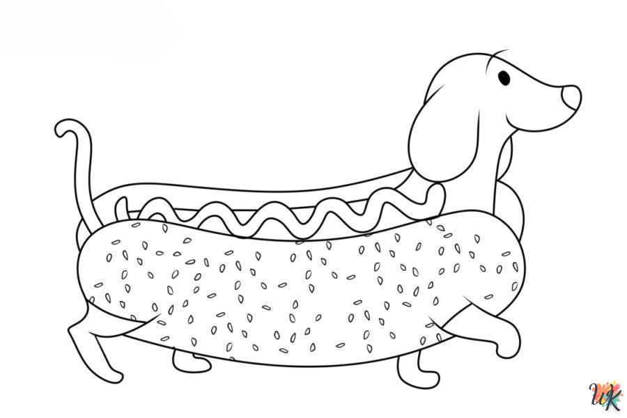 Dibujos para Colorear Hot Dog 108