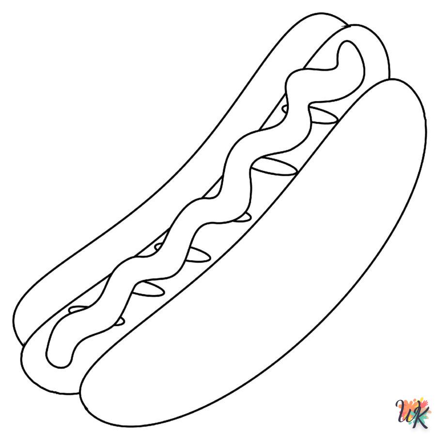 Dibujos para Colorear Hot Dog 13