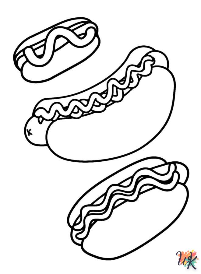 Dibujos para Colorear Hot Dog 17