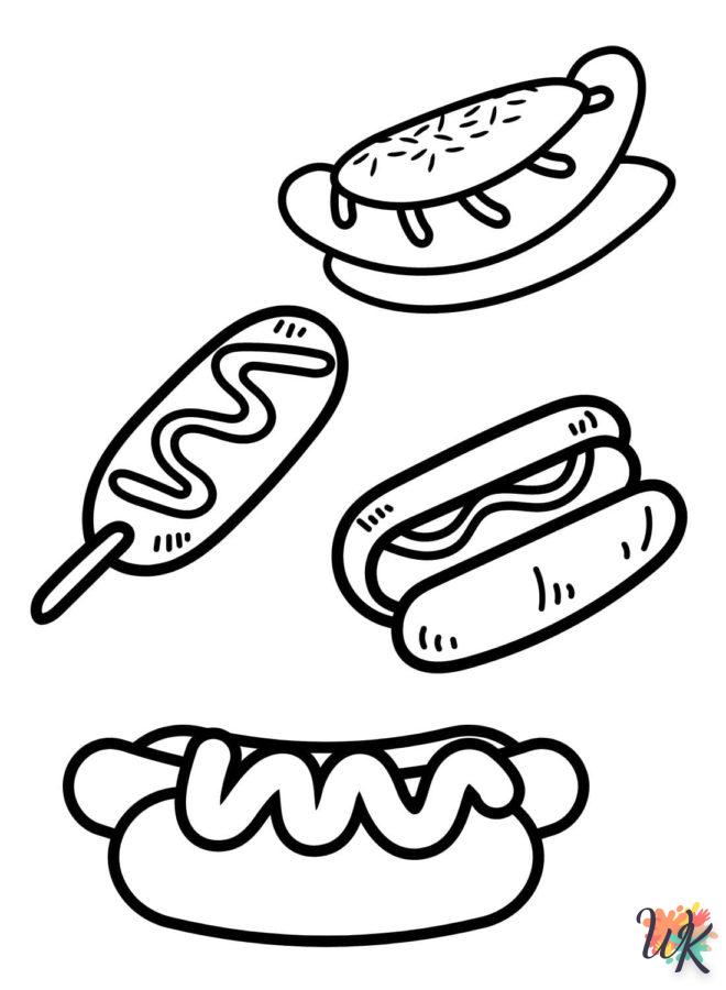 Dibujos para Colorear Hot Dog 20