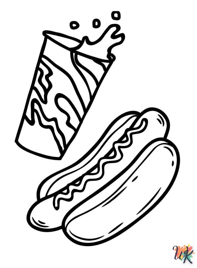 Dibujos para Colorear Hot Dog 21