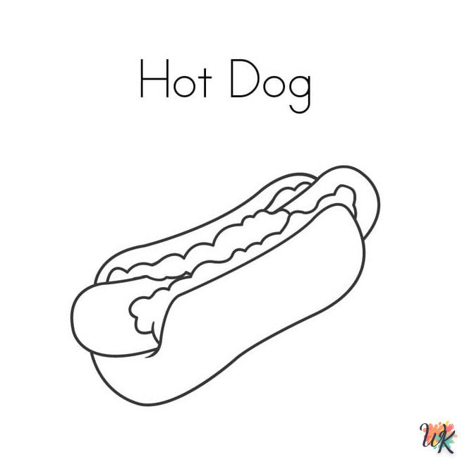 Dibujos para Colorear Hot Dog 22