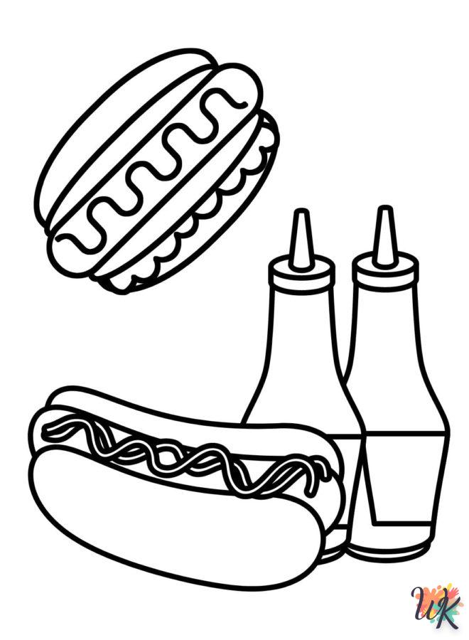 Dibujos para Colorear Hot Dog 24