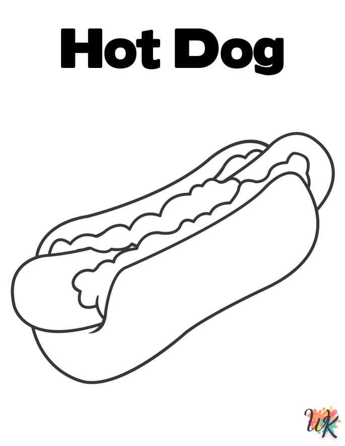 Dibujos para Colorear Hot Dog 29