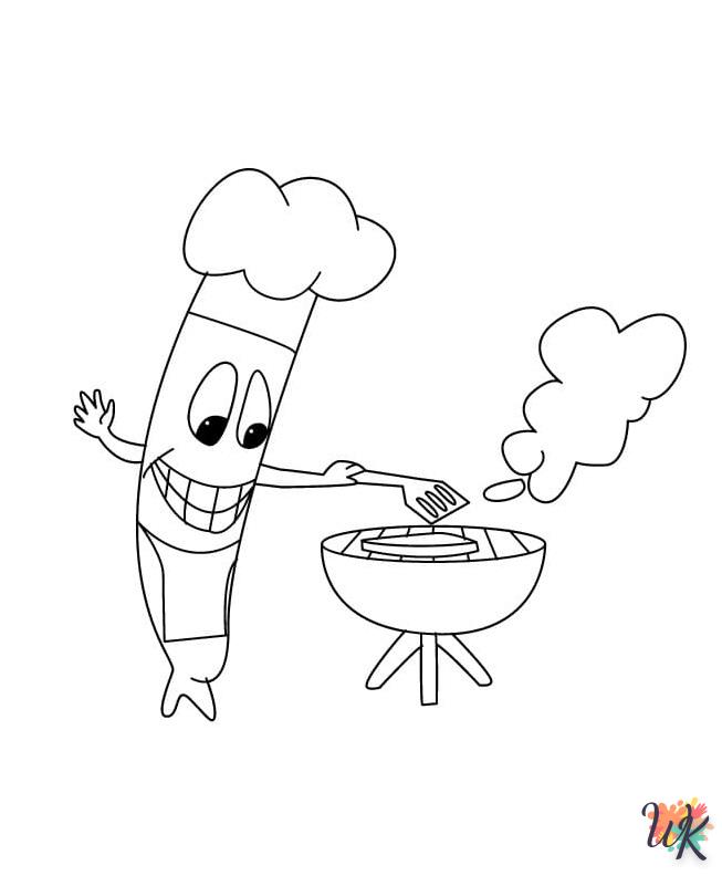 Dibujos para Colorear Hot Dog 30