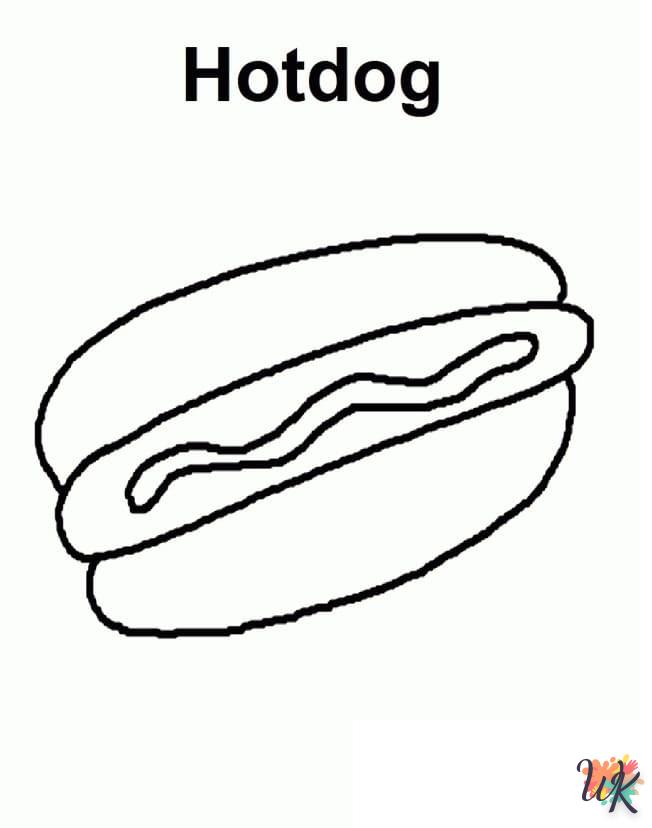 Dibujos para Colorear Hot Dog 31