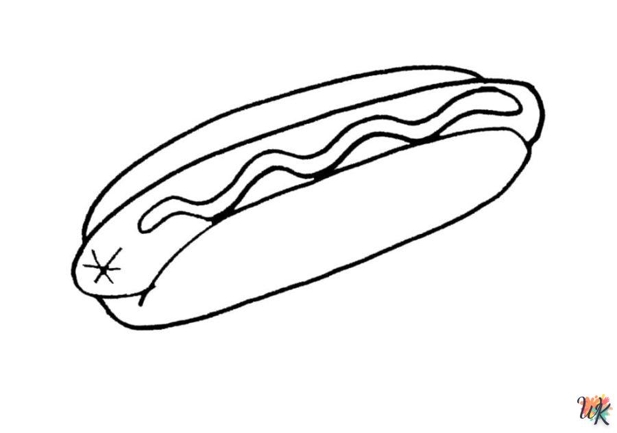 Dibujos para Colorear Hot Dog 35