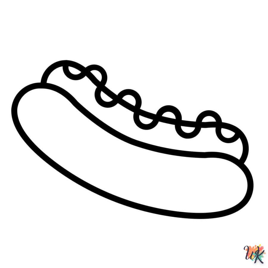 Dibujos para Colorear Hot Dog 36
