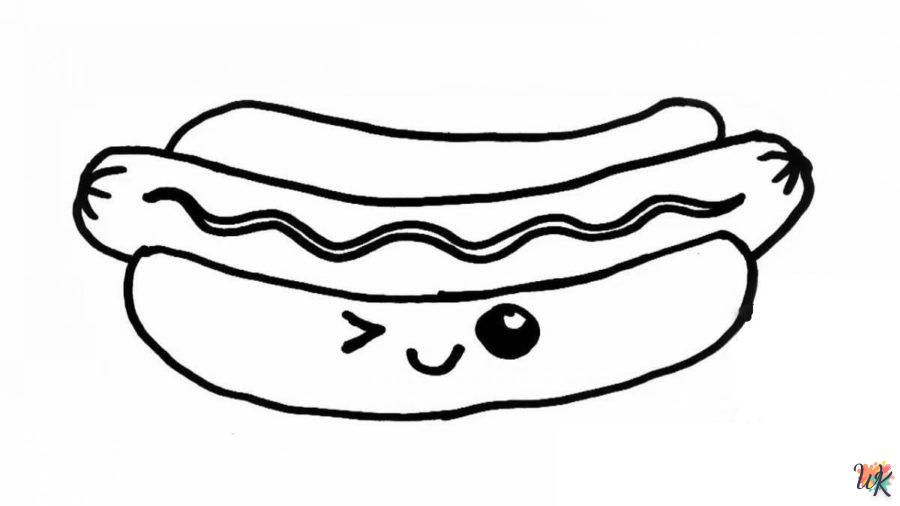 Dibujos para Colorear Hot Dog 43
