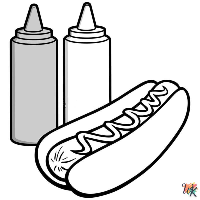 Dibujos para Colorear Hot Dog 44