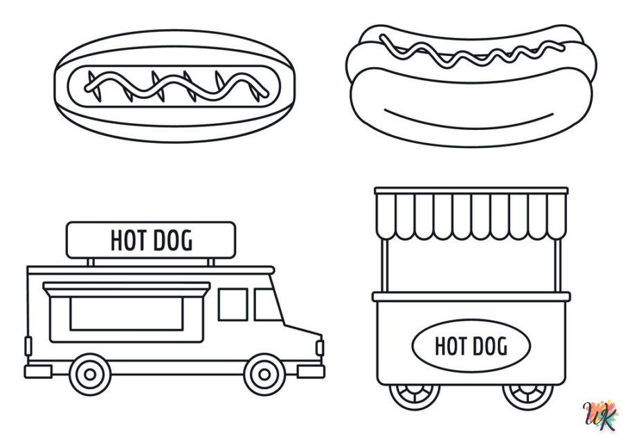Dibujos para Colorear Hot Dog 45