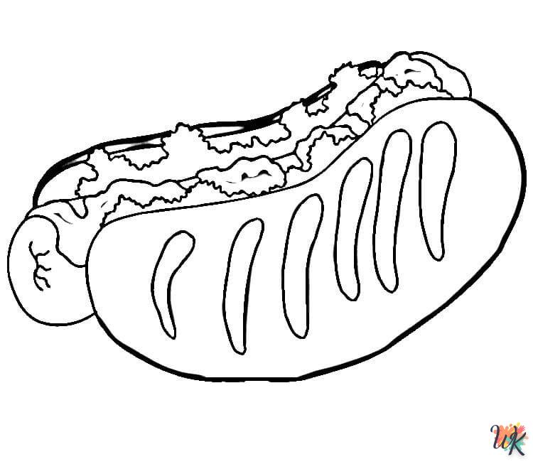Dibujos para Colorear Hot Dog 47