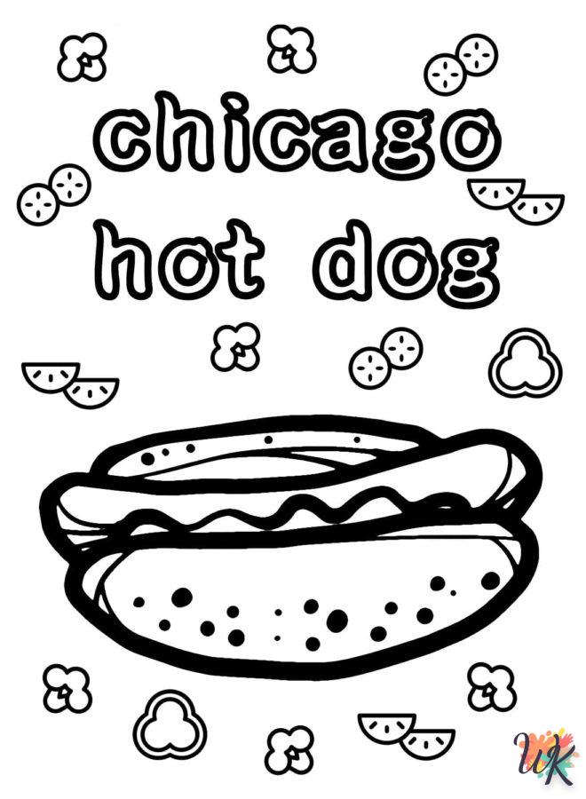 Dibujos para Colorear Hot Dog 54
