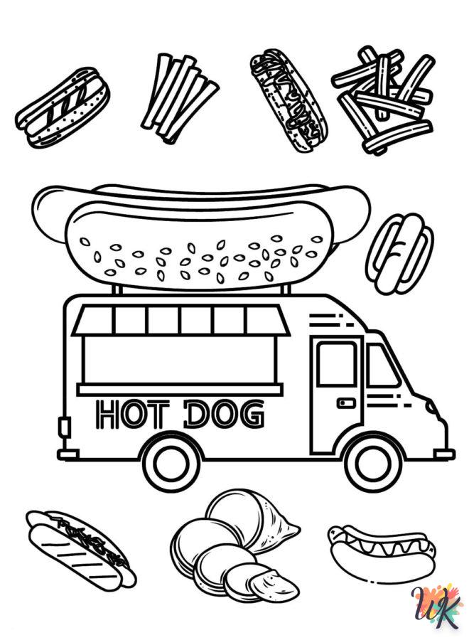 Dibujos para Colorear Hot Dog 55
