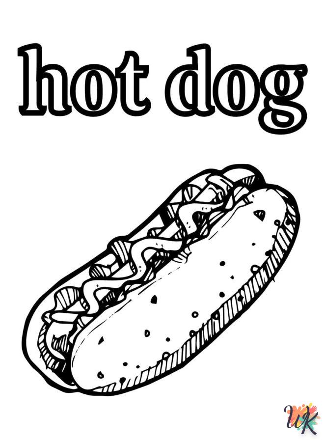 Dibujos para Colorear Hot Dog 58