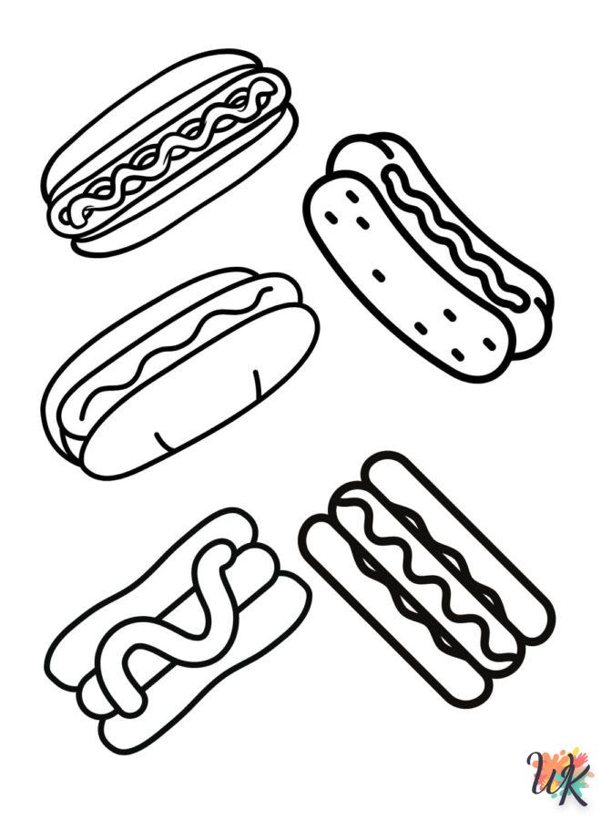 Dibujos para Colorear Hot Dog 62