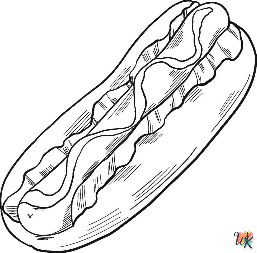 Dibujos para Colorear Hot Dog 68
