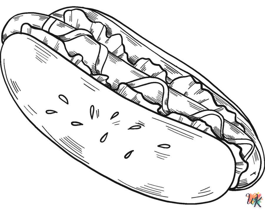 Dibujos para Colorear Hot Dog 69