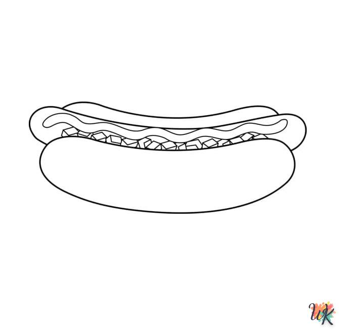Dibujos para Colorear Hot Dog 70