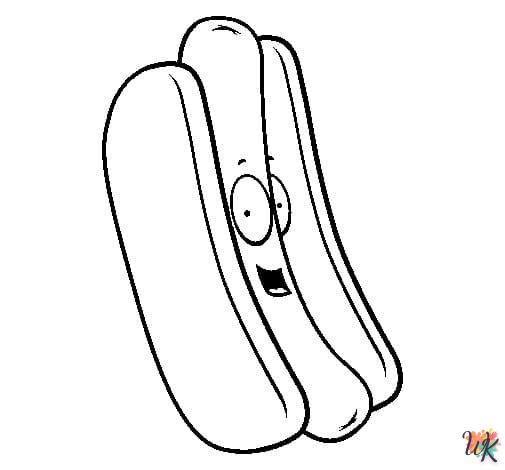Dibujos para Colorear Hot Dog 71