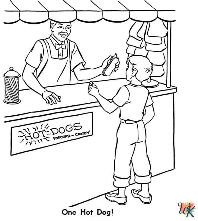 Dibujos para Colorear Hot Dog 78