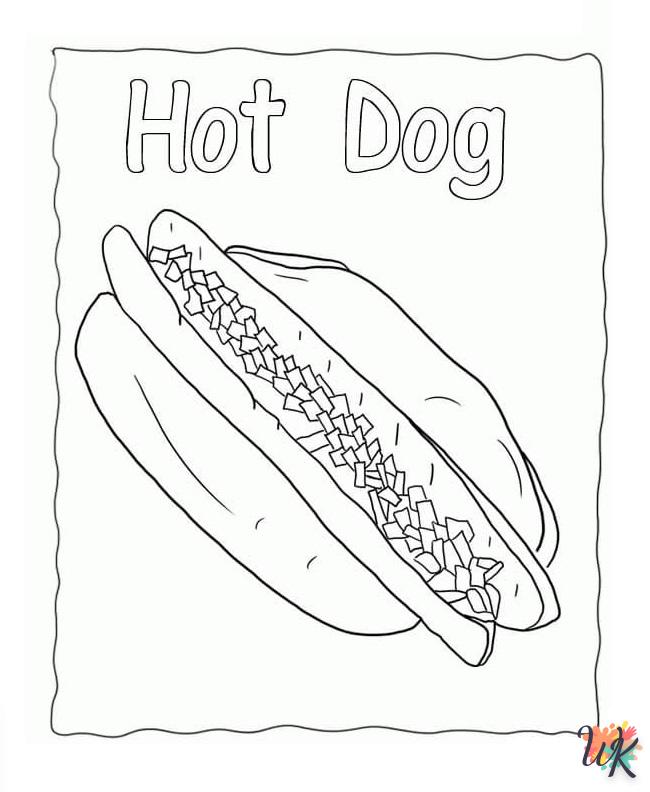 Dibujos para Colorear Hot Dog 82