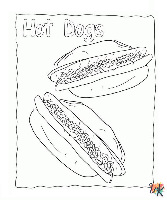 Dibujos para Colorear Hot Dog 84