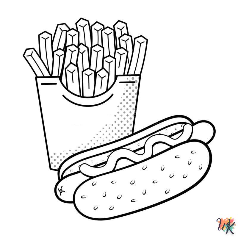 Dibujos para Colorear Hot Dog 86
